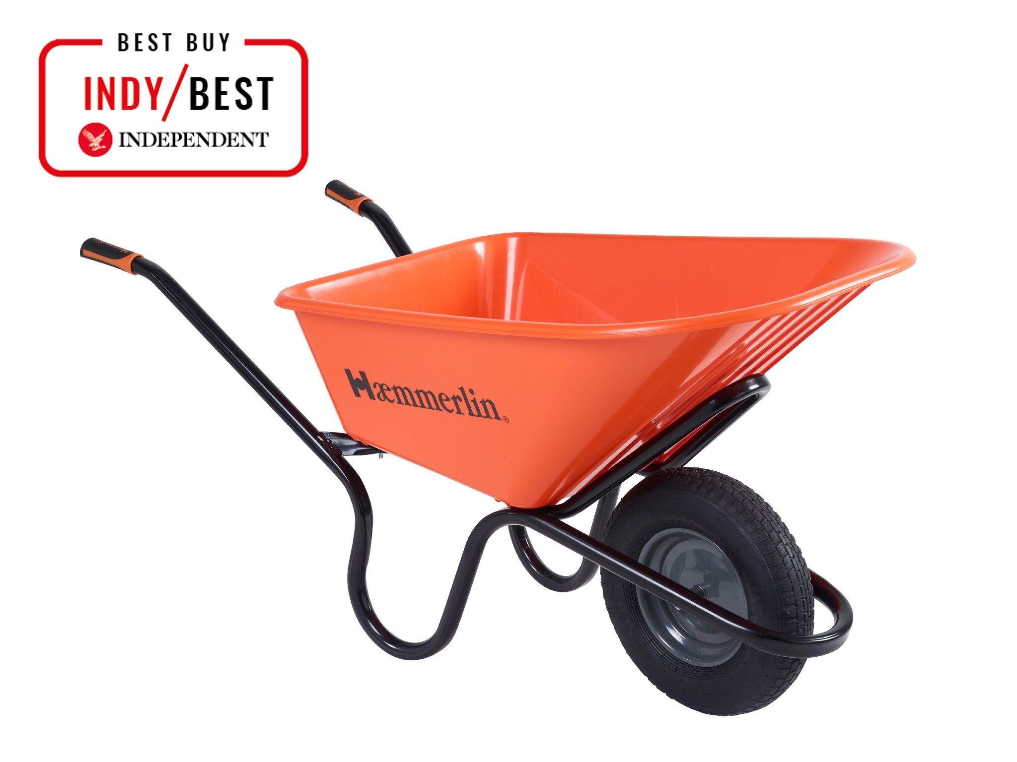 Haemmerlin Aktiv Original 90LTR Galvanised Wheelbarrow Puncture Free